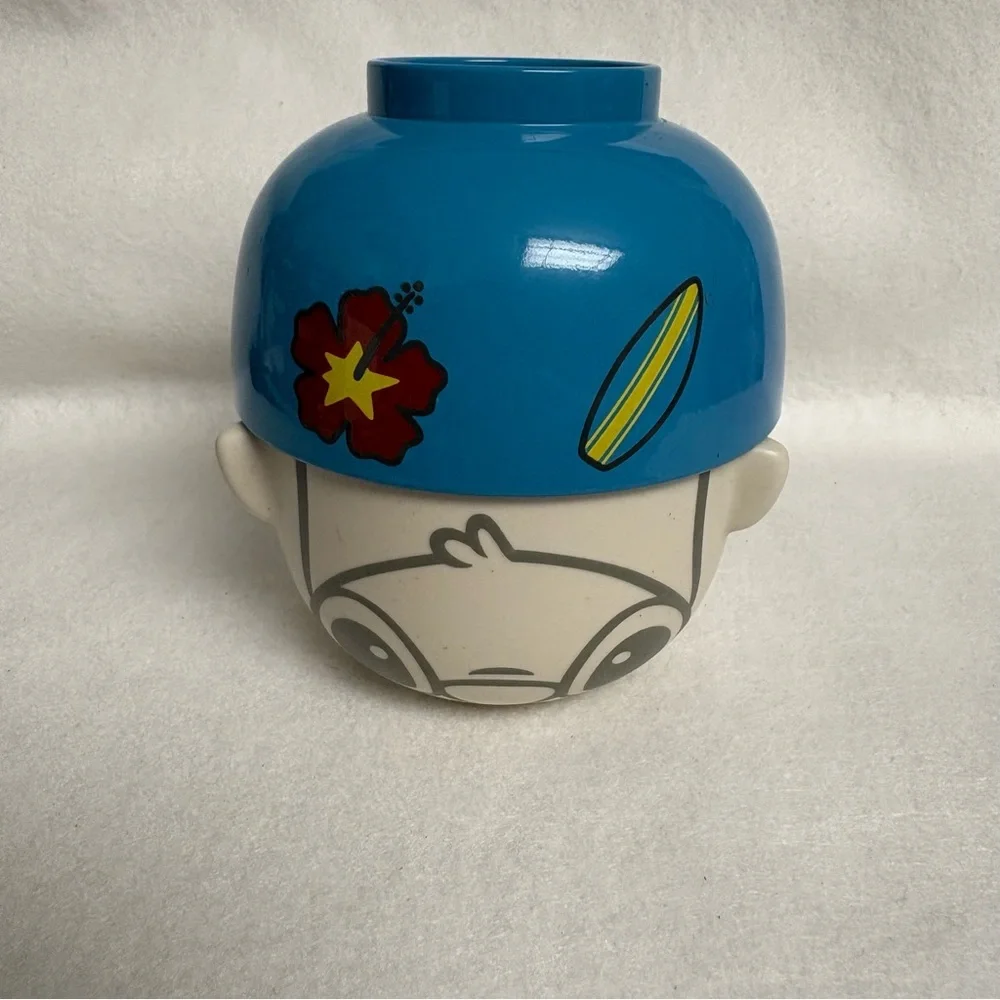STITCH Sunart Bowl & Tea Cup Set Blue Disney Japan